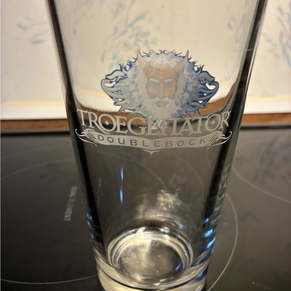 Decorative Glass with Blue and Yellow Design - Picture 2 of 5